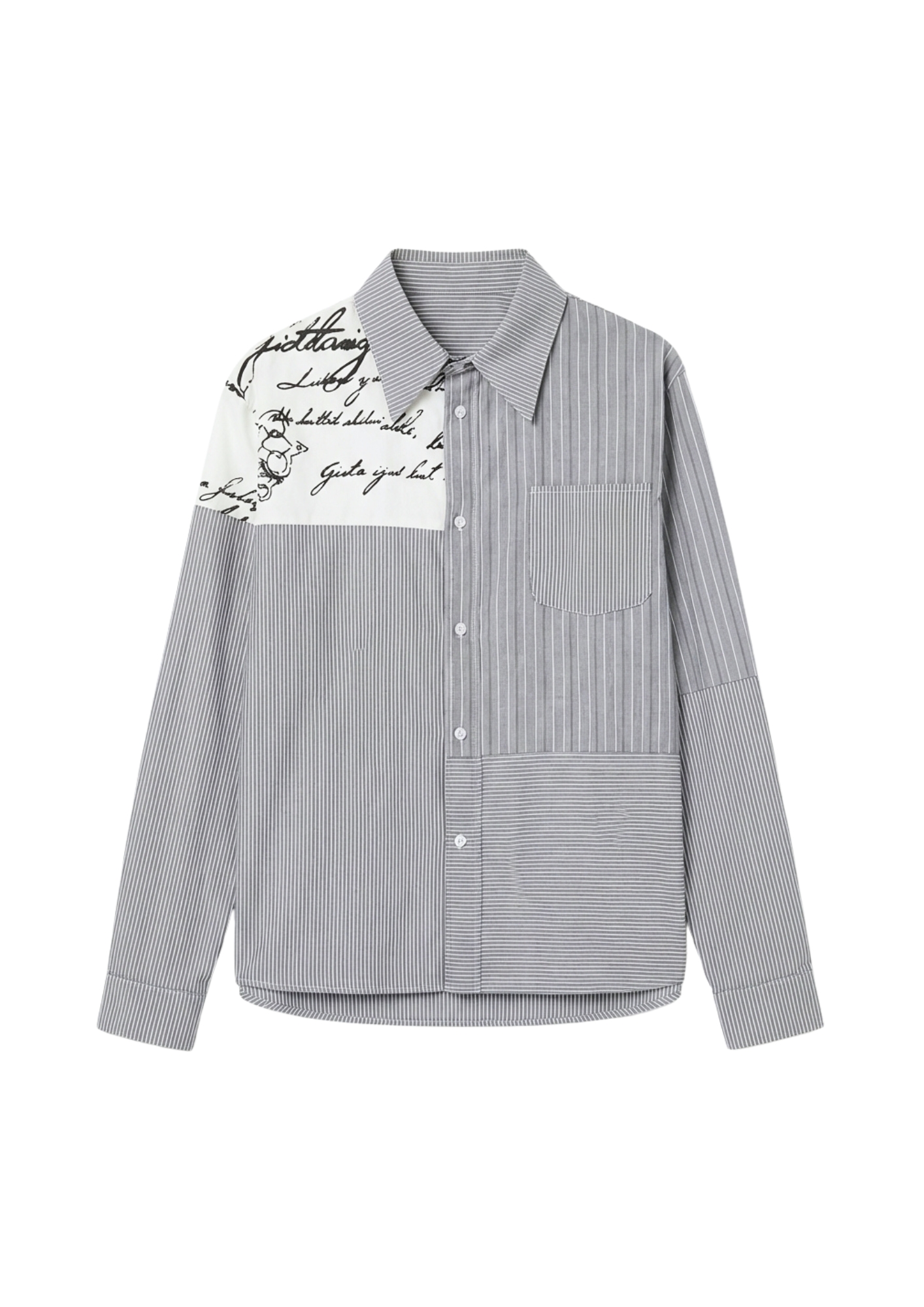 Reconstructed Button Up Shirt 001